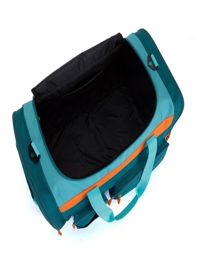 HawLander Large Kids Duffle Bag for Travel, Overnight, or Weekender, 22" inch (Teal Blue) - Image 4